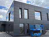 bardage de façade avec plaques en composite alu Alucobond