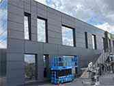 bardage de façade avec plaques en composite alu Alucobond