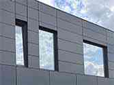 bardage de façade avec plaques en composite alu Alucobond