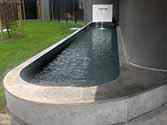 Fontaine à eau avec piscine en acier inox
